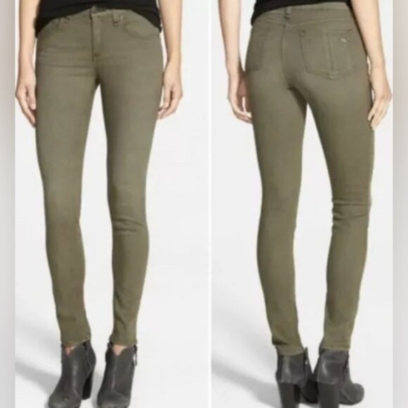 rag & bone / JEAN Skinny DIST ARMY W16020337DAR Size‎ 28 - Picture 1 of 13